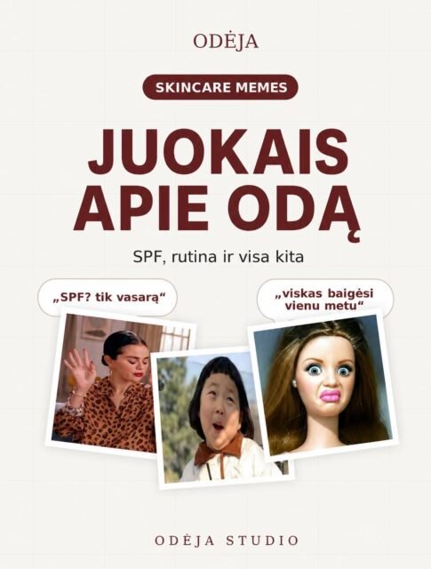 Odos priežiūra rimta… bet mes kartais – nelabai. 😄
Prisipažink — kuris meme labiausiai apie tave? 👀

🤎
#skincarememes #odosprieziura #kosmetologe #veidoprieziura #sveikaoda