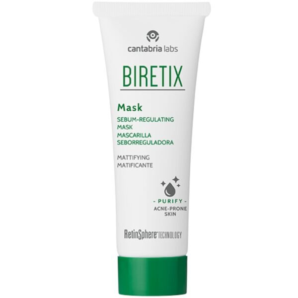 BIRETIX SEBUMĄ REGULIUOJANTI VEIDO KAUKĖ, 25 ML