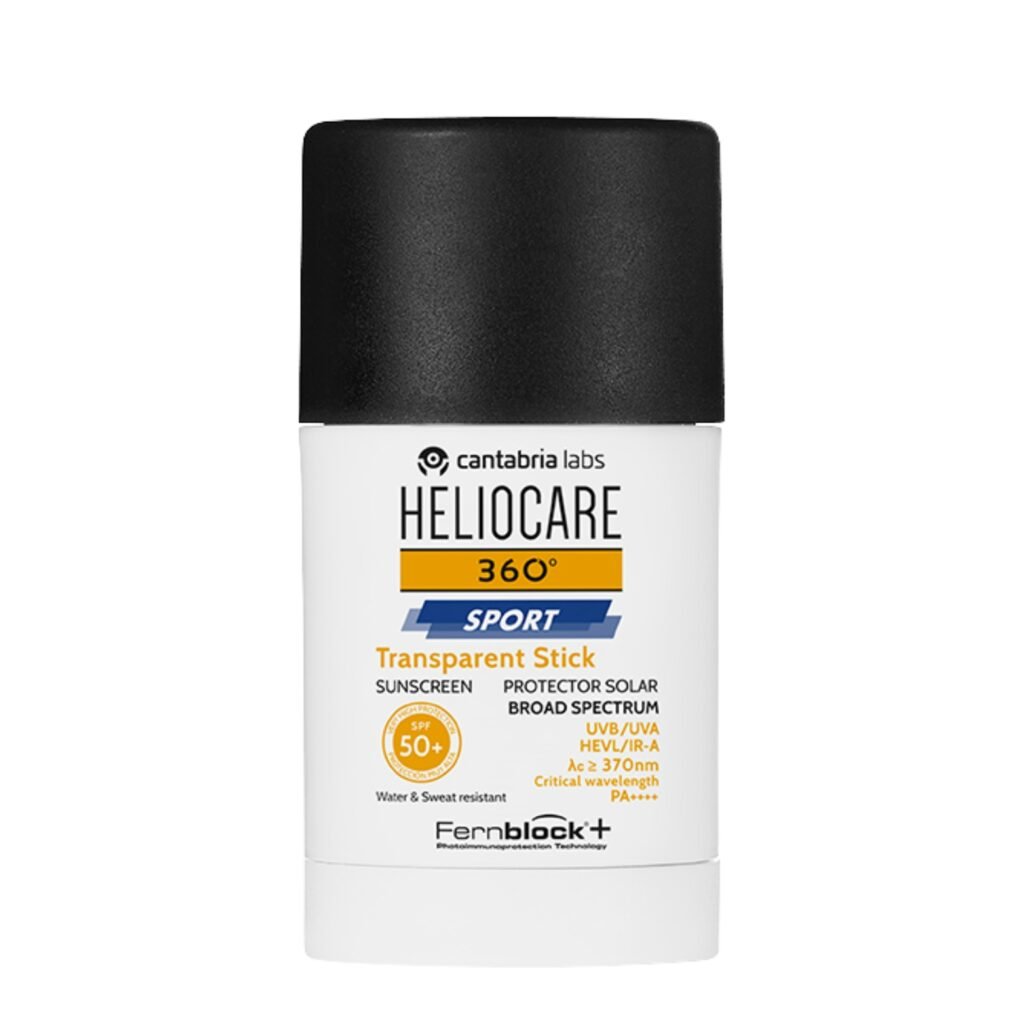 SPF veidui: kodėl jis būtinas kasdien ir kaip jį naudoti teisingai 4 HELIOCARE 360 SPORT TRANSPARENT STICK SPF 50+, 25 G