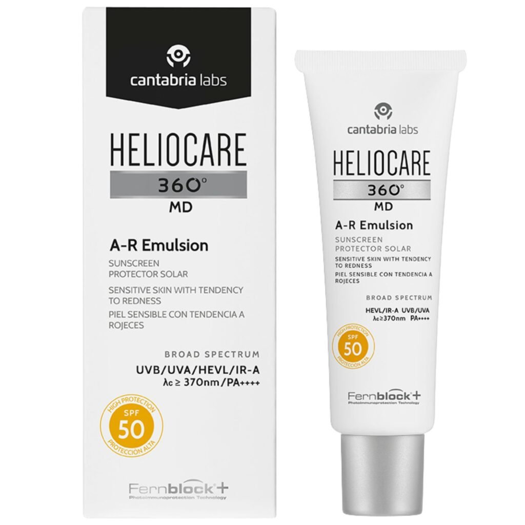SPF veidui: kodėl jis būtinas kasdien ir kaip jį naudoti teisingai 15 HELIOCARE 360 MD A-R EMULSIJA SPF50+, 50 ML