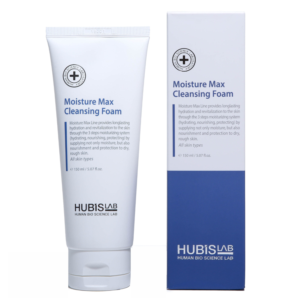 Veido prausiklis - pirmas žingsnis link sveikos odos. 4 HUBISLAB MOISTURE MAX VEIDO PRAUSIKLIS, 150 ML