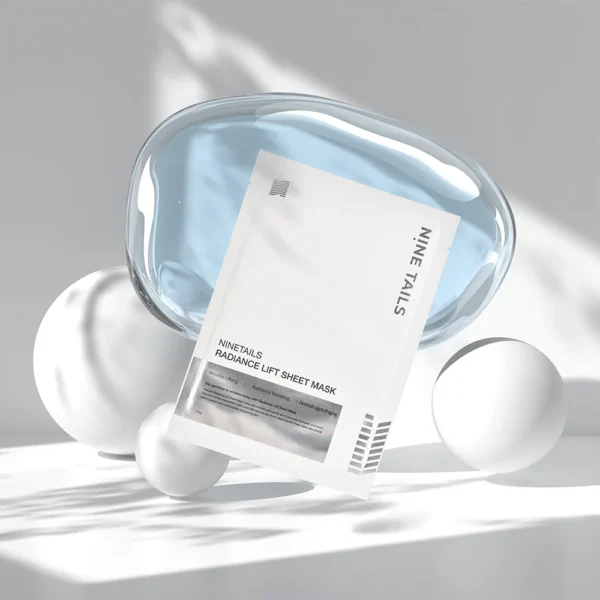 NINE TAILS Radiance Lift Sheet Mask – stangrinanti lakštinė veido kaukė, 23 g