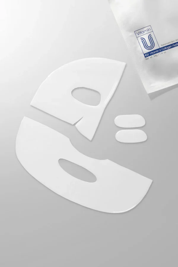 CUSKIN Vitamin U Collagen Hydrogel Mask – stangrinanti hidrogelio veido kaukė, 34 g