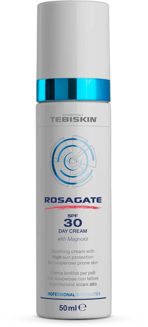 ROSAGATE SPF 30 DAY CREAM kuperozės paveiktai odai